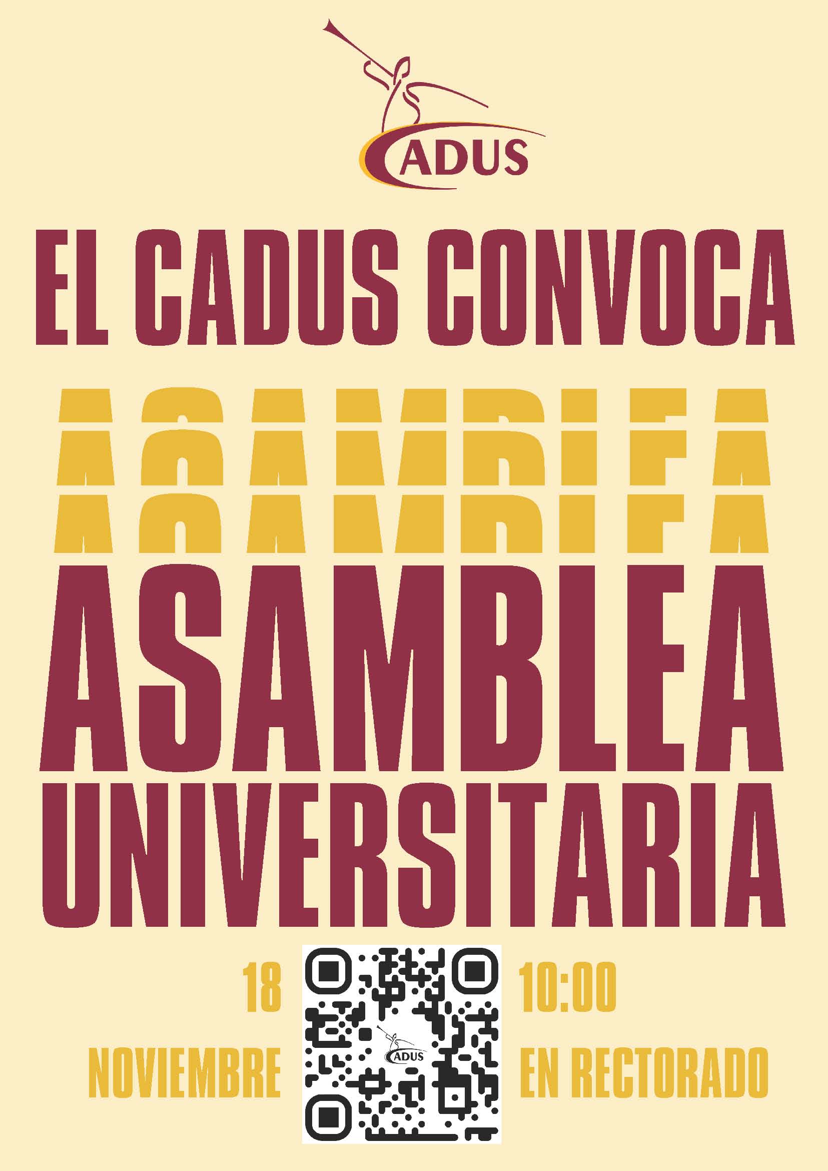 Interrupción de la actividad docente del 18 de noviembre