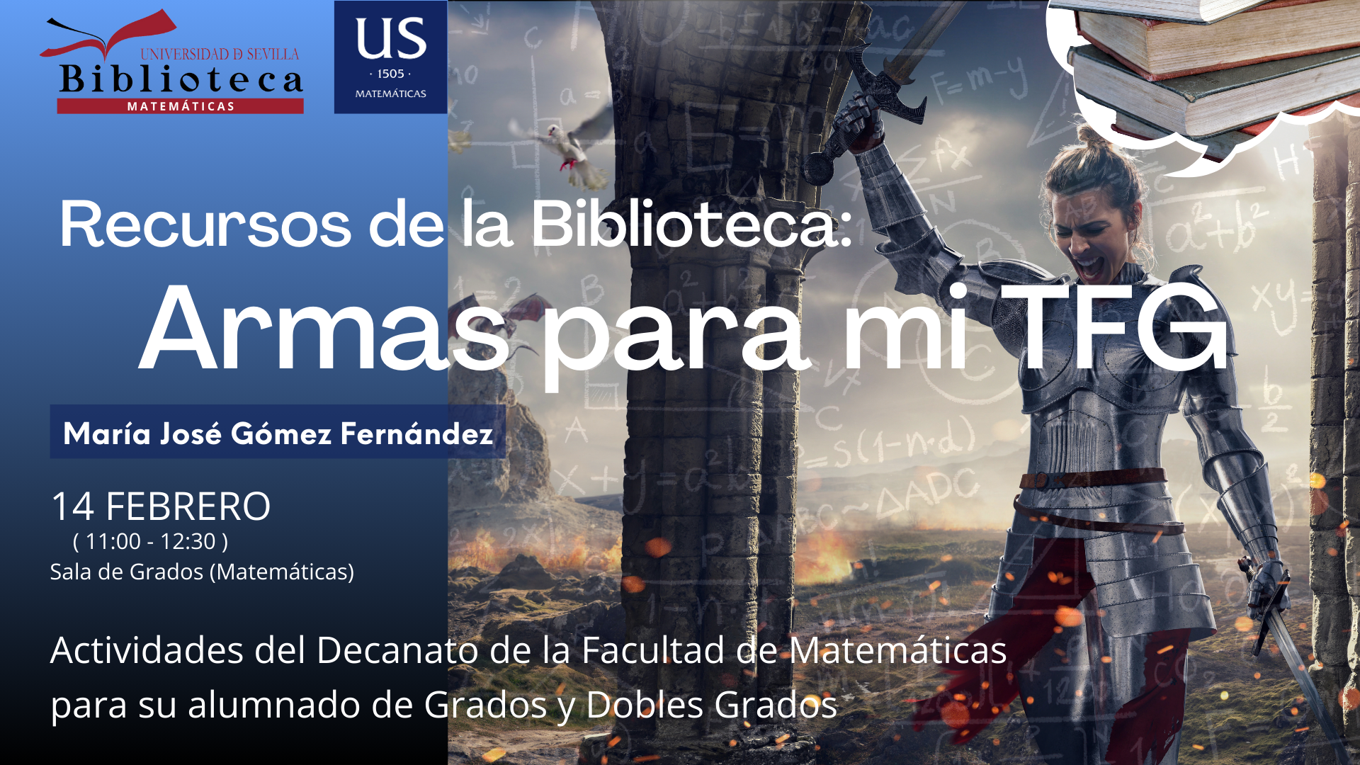 Cartel Charla Biblioteca