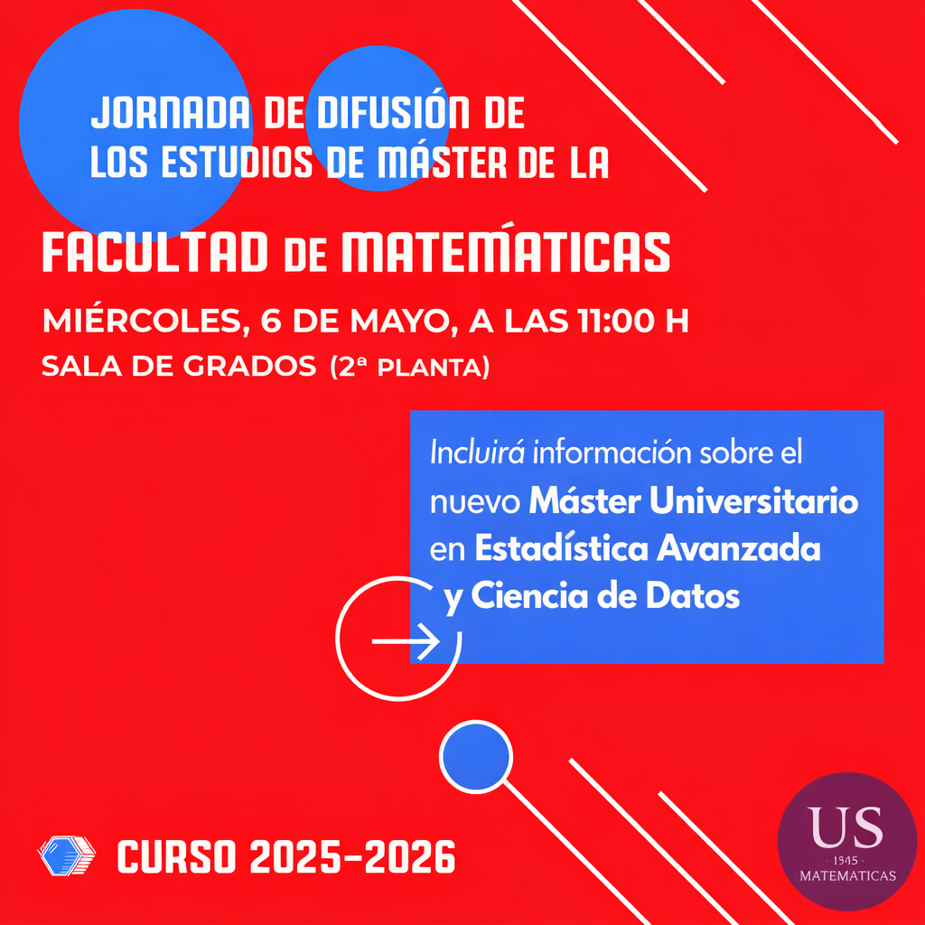 Jornada de difusión de los estudios de máster de la Facultad de Matemáticas